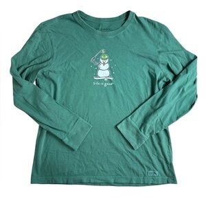 Life Is Good Snowman Longsleeve T-shirt